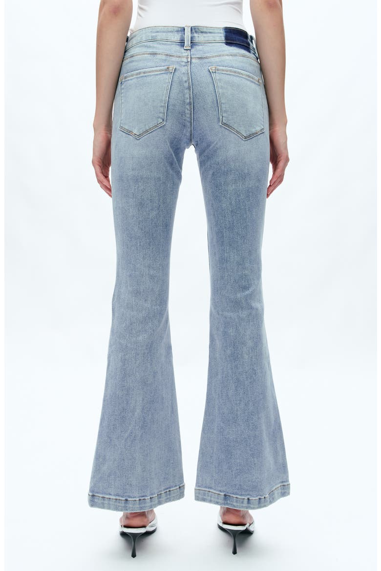 High Waist Flare Jeans, Alternate, color, BEACHY