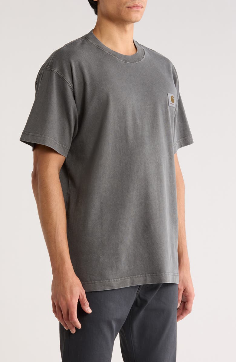 Carhartt Work In Progress Vista Loose Fit Logo T-Shirt, Alternate, color, Black Garment Dyed