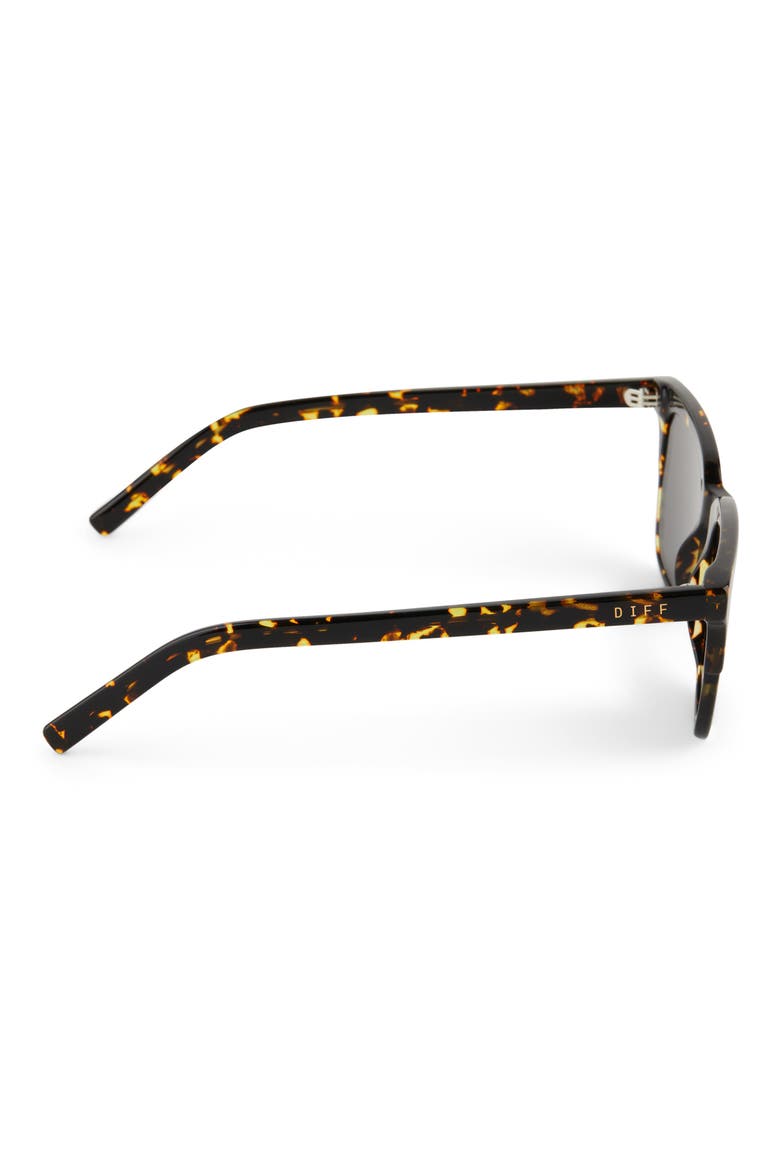Billie 52mm Polarized Rectangular Sunglasses, Alternate, color, BROWN MULTI