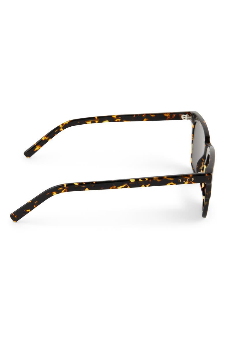 DIFF Billie 52mm Polarized Rectangular Sunglasses, Alternate, color, Brown Multi