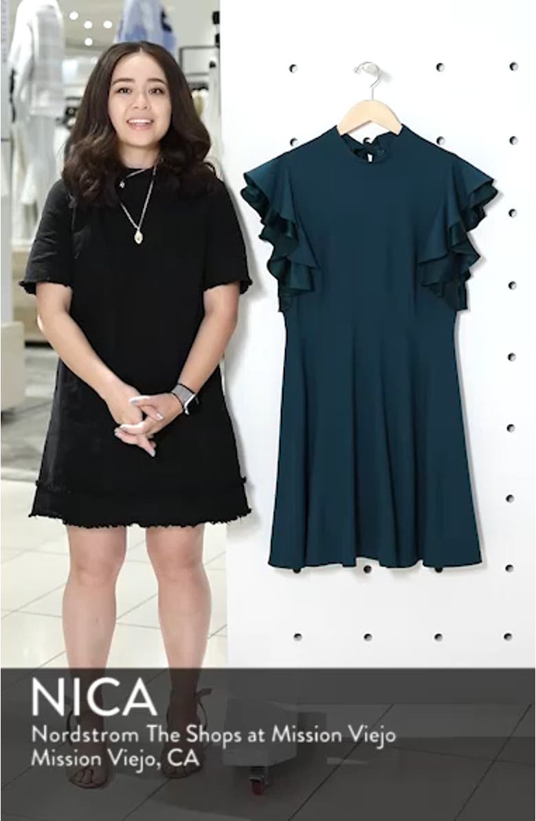 Crepe Fit & Flare Dress, sales video thumbnail