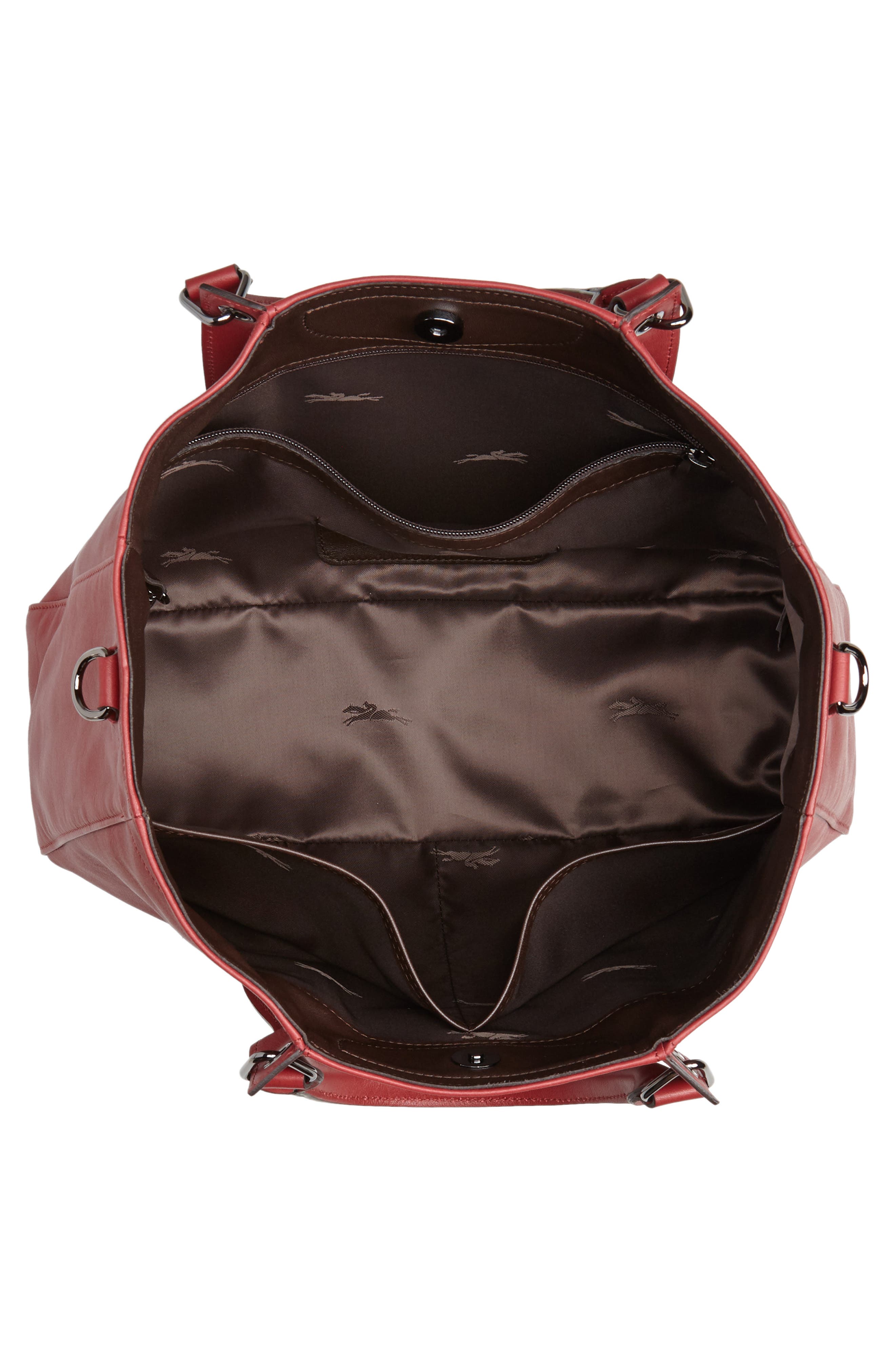 Longchamp '3D - Small' Leather Tote, Alternate, color, 