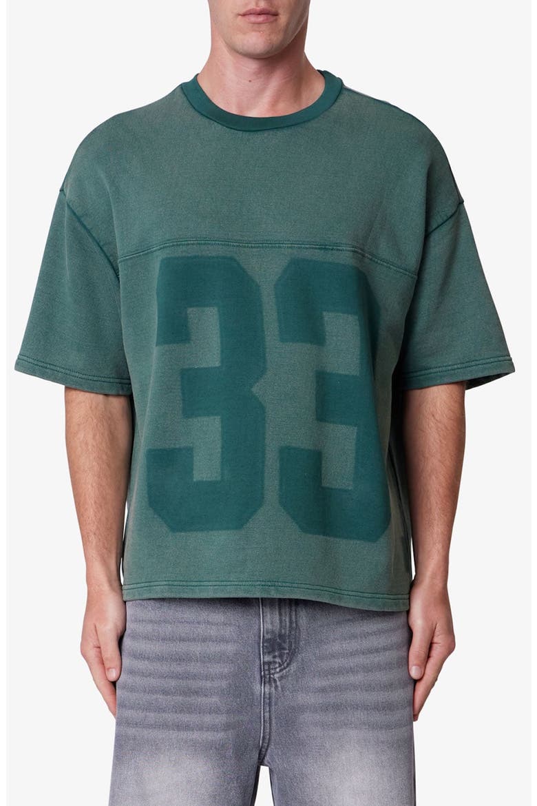 Vintage French Terry Graphic T-Shirt, Main, color, GREEN