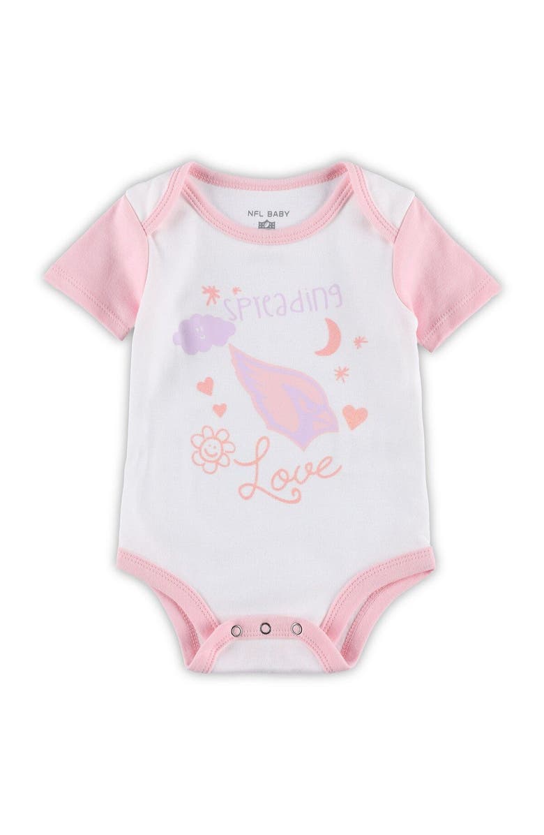 Outerstuff Girls Newborn & Infant White Arizona Cardinals Spreading Love Bodysuit and Tutu Leggings Set, Alternate, color, White