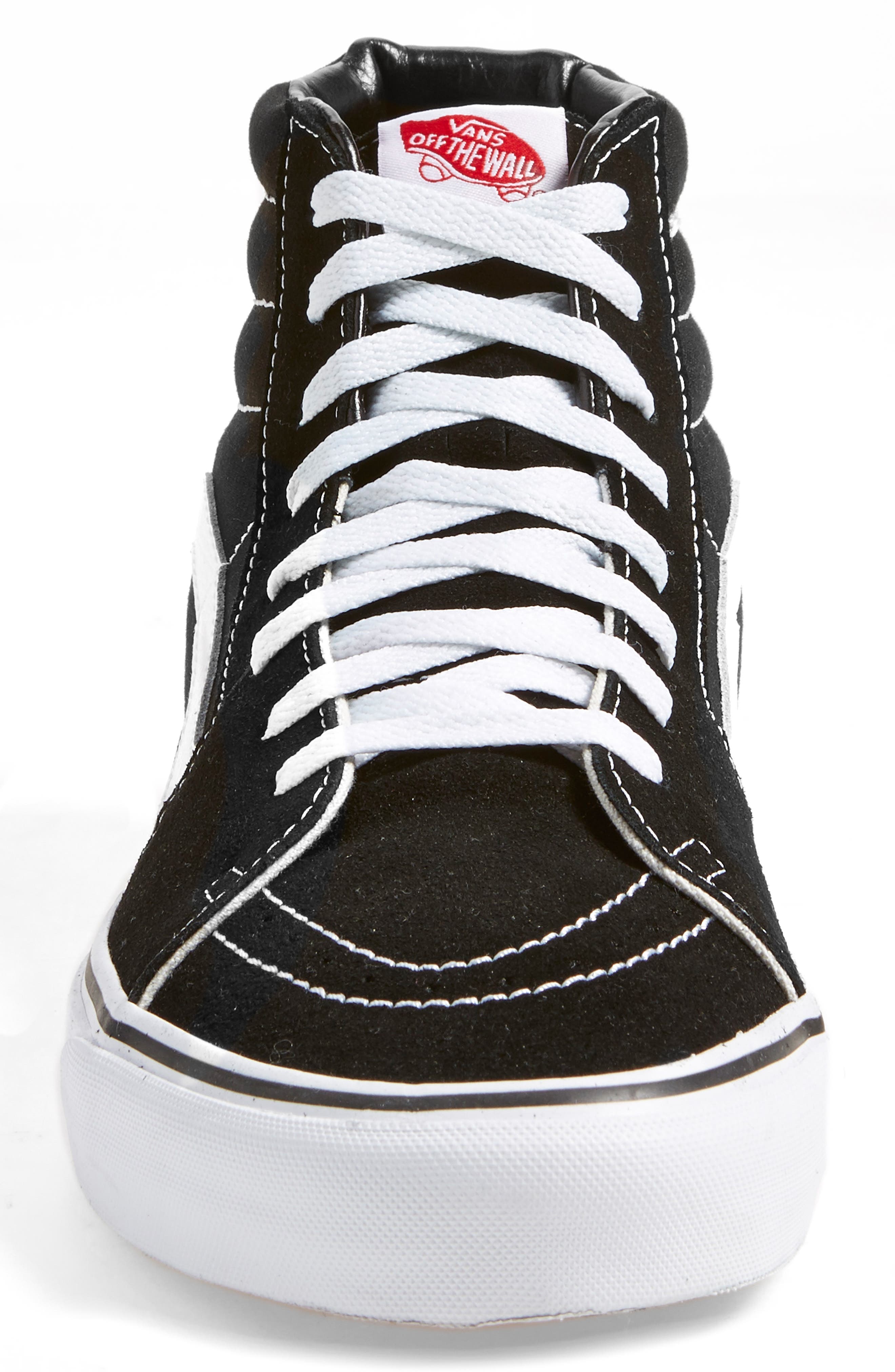 Vans Sk8-Hi Sneaker, Alternate, color, Black/Black/White
