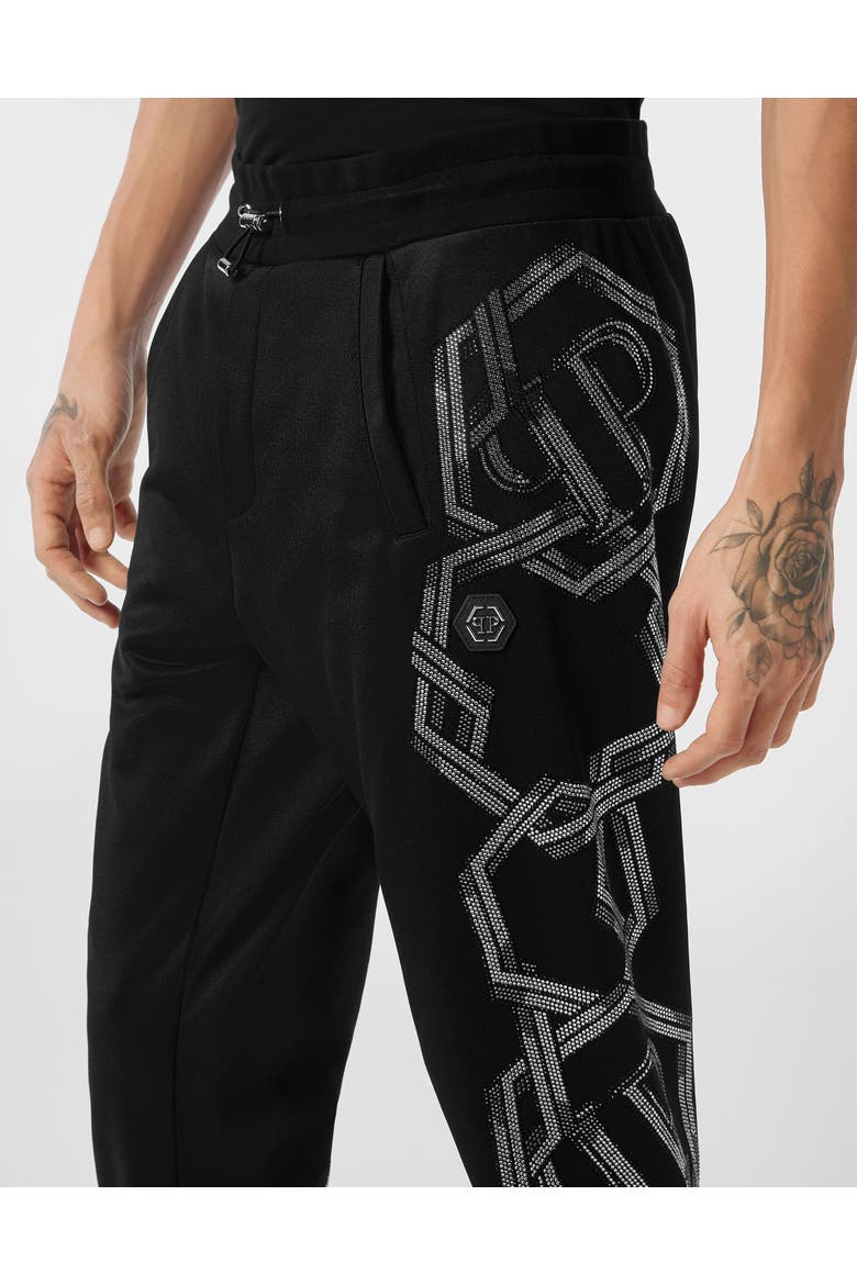 Trousers Jogging Chains Men, Alternate, color, black