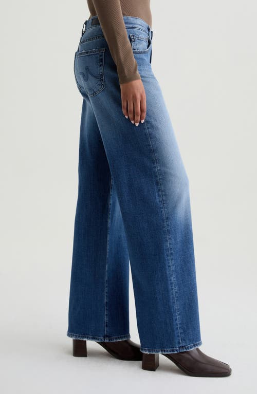 Ag Adria Low Rise Bgy Wide Leg Jeans In Blue