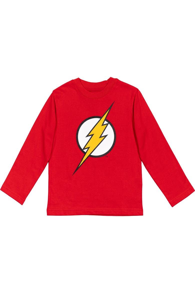 Justice League 3-Pack Long Sleeve Graphic T-Shirts, Alternate, color, Justice League Multi