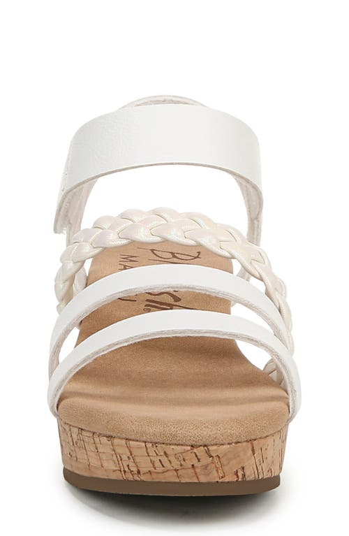 Blowfish Malibu Kids' Lovely Cork Wedge Sandal In White