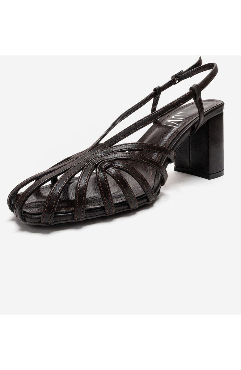 Prologue Shoes Wilda Block Heel Sandal, Alternate, color, Brown