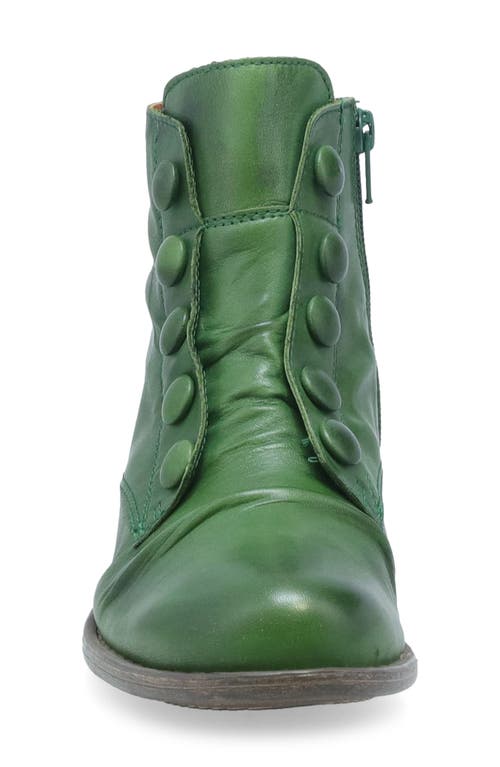 Miz Mooz Louise Block Heel Bootie In Green
