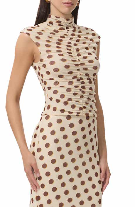 AFRM Jolie Mock Neck Sleeveless Top