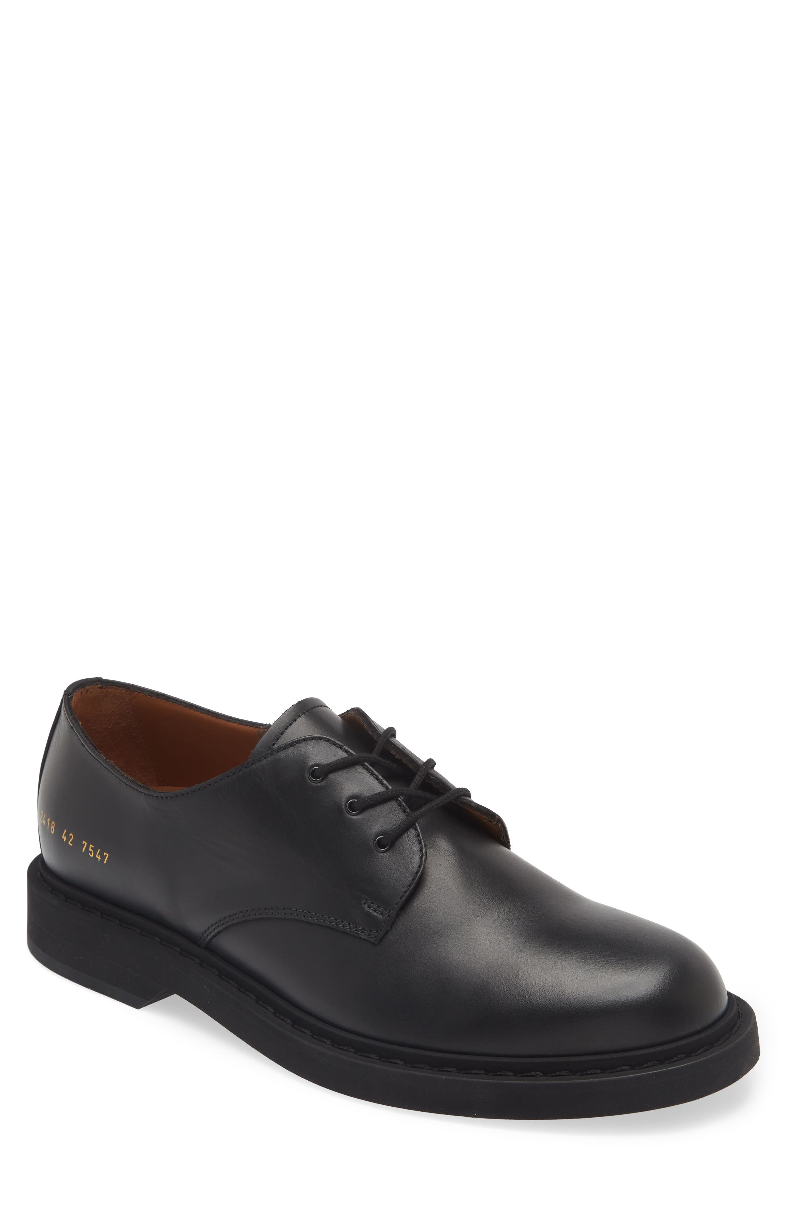 Common Projects Plain Toe Derby, Main, color, 