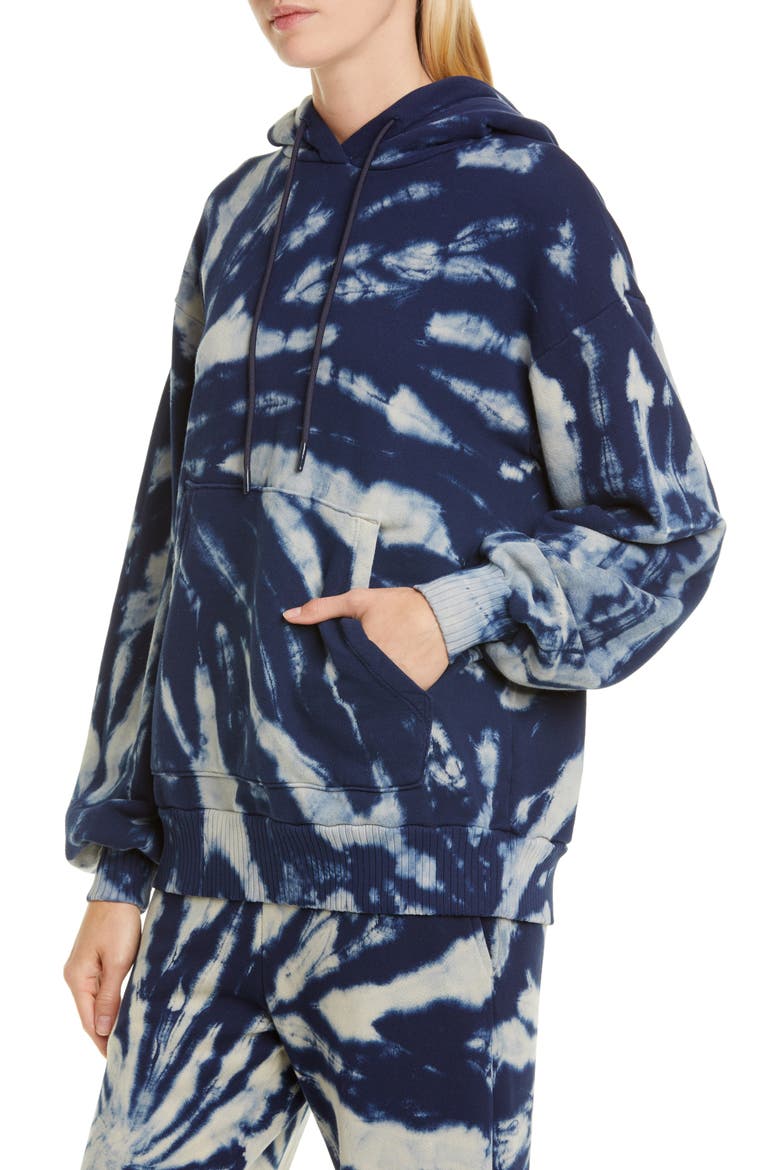 Brooklyn Oversize Tie Dye Hoodie, Alternate, color, ULTAMARINE RAIN