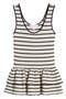selected Ivory- Brown Stripe