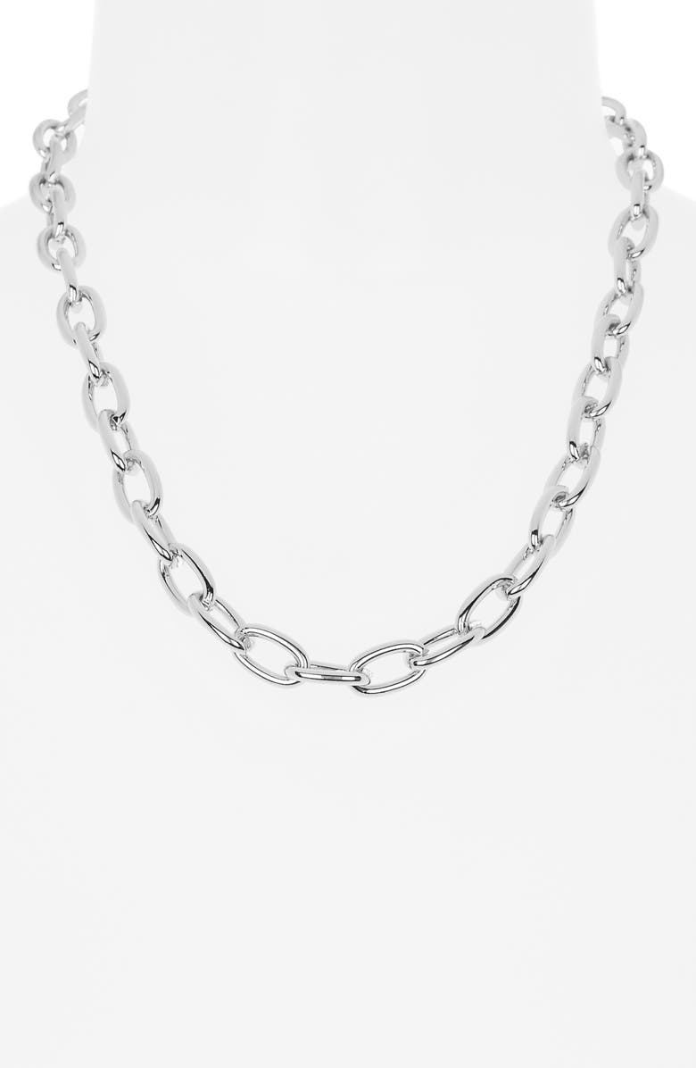 Leith Oval Link Chain Bracelet, Alternate, color, Silver