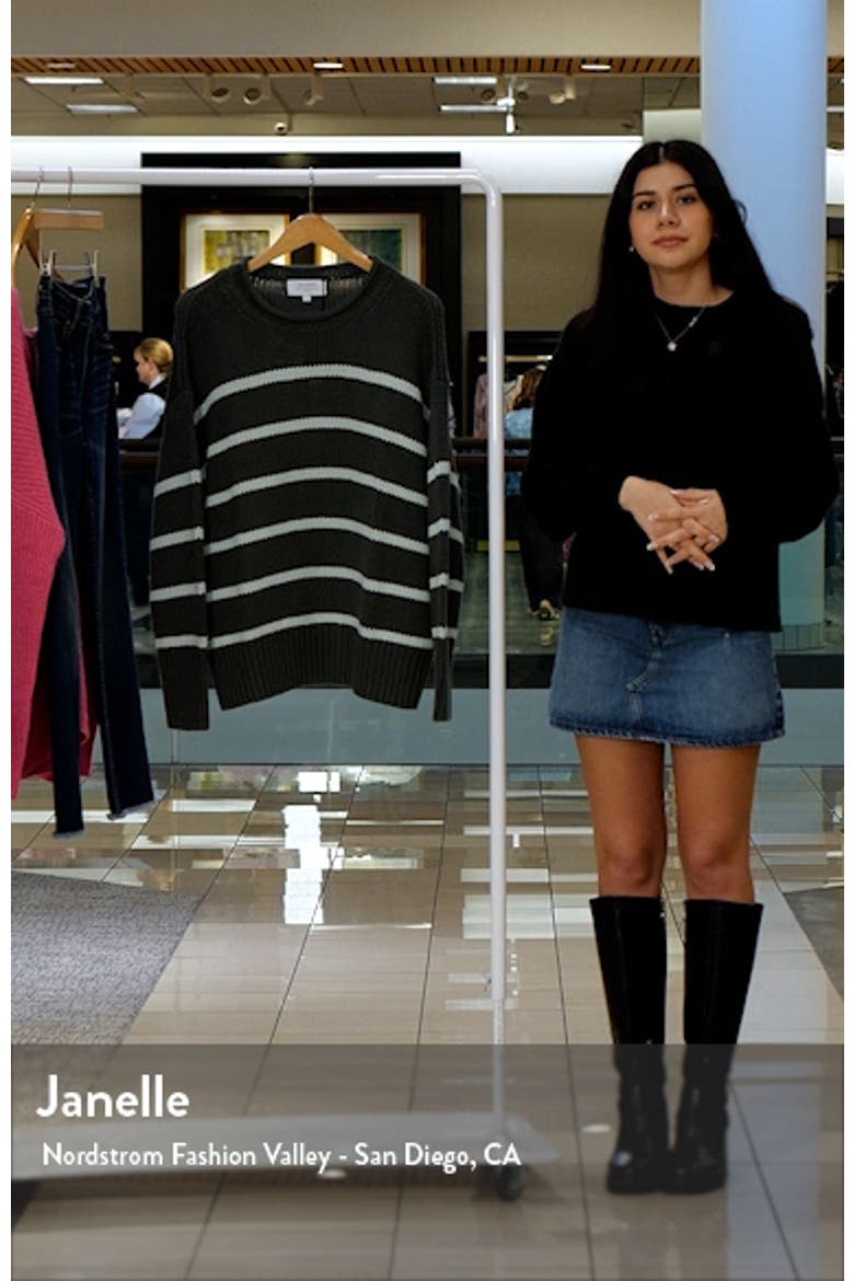 Marina Stripe Cotton Sweater video