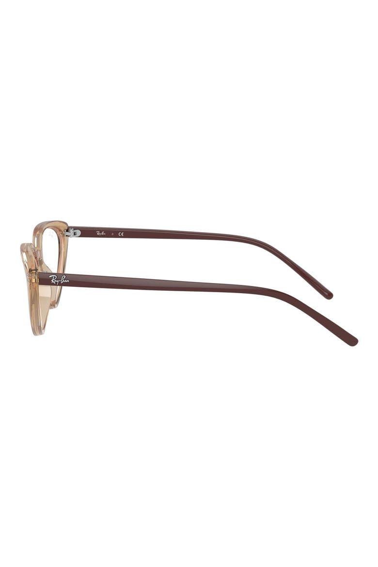 52mm Cat Eye Optical Glasses, Alternate, color, TRANSPAREN
