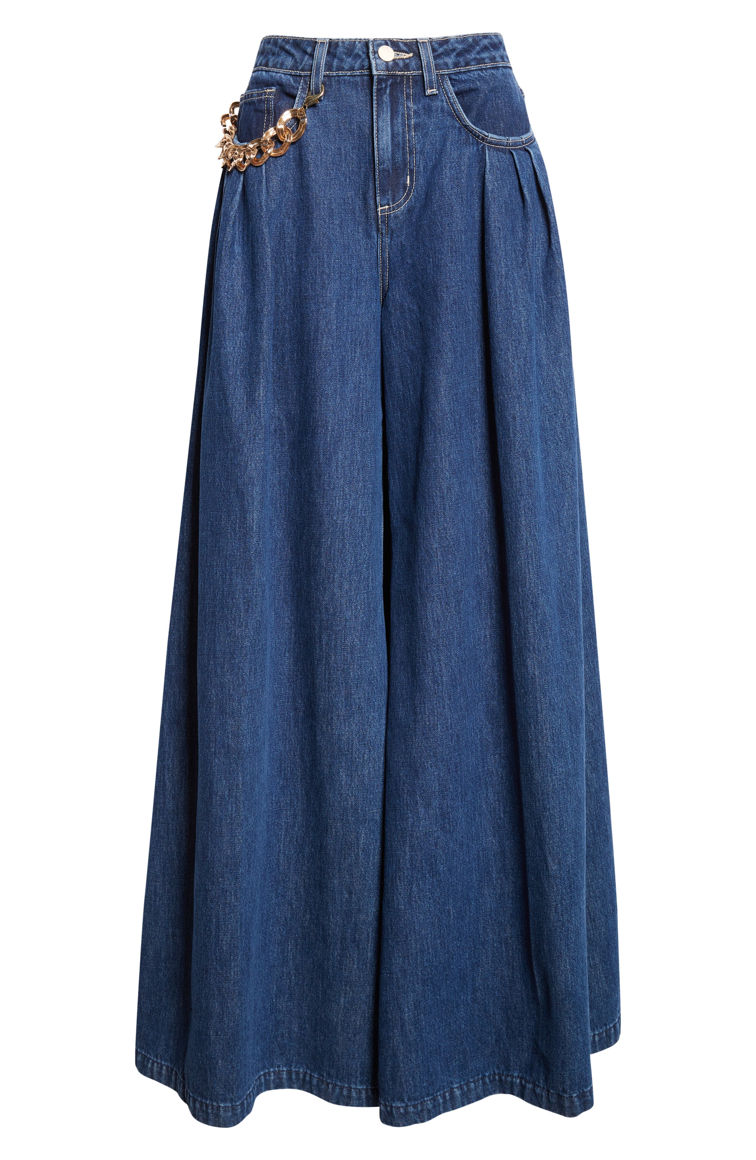 Chayse Chain Wide Leg Jeans (Women) | Nordstrom