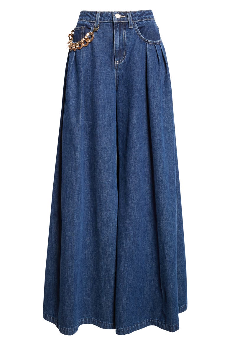 L'AGENCE Chayse Chain Wide Leg Jeans (Women) | Nordstrom