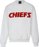 CUCE Women's Cuce White Kansas City Chiefs Chenille Jeweled Sweatshirt