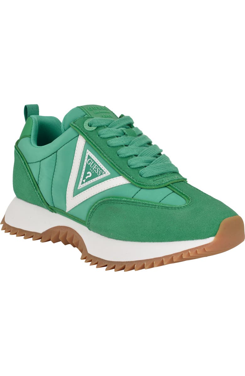 GUESS Bailei Sneaker, Main, color, Medium Green
