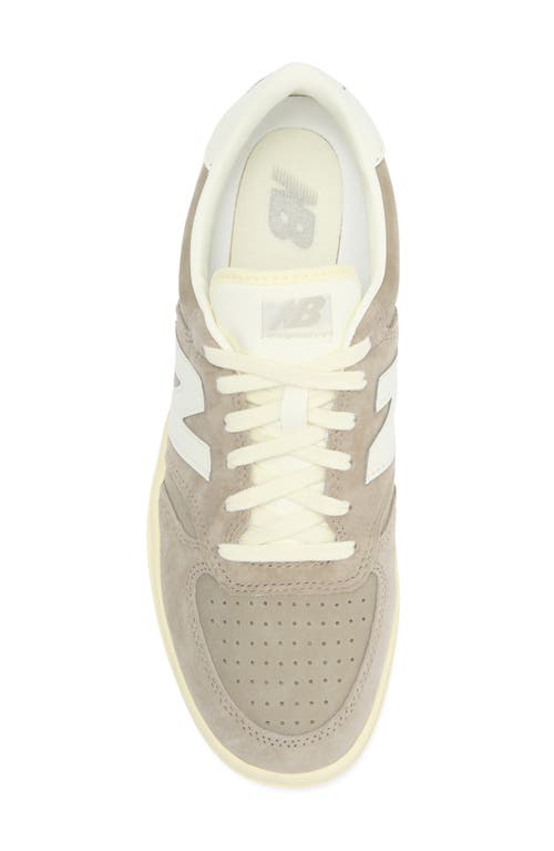 New Balance Mens Arid Stone Sea Salt T500 Suede Low-top Trainers In Gray