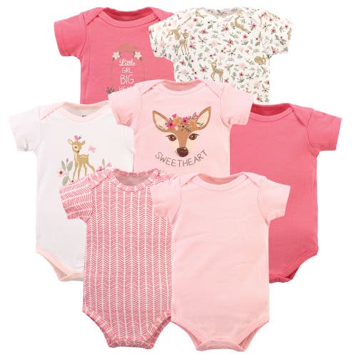 Hudson Baby Seven-piece Cotton Bodysuit Collection In Animal Print