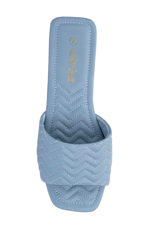 Olivia Miller Sundae Chevron Slide Sandal In Blue
