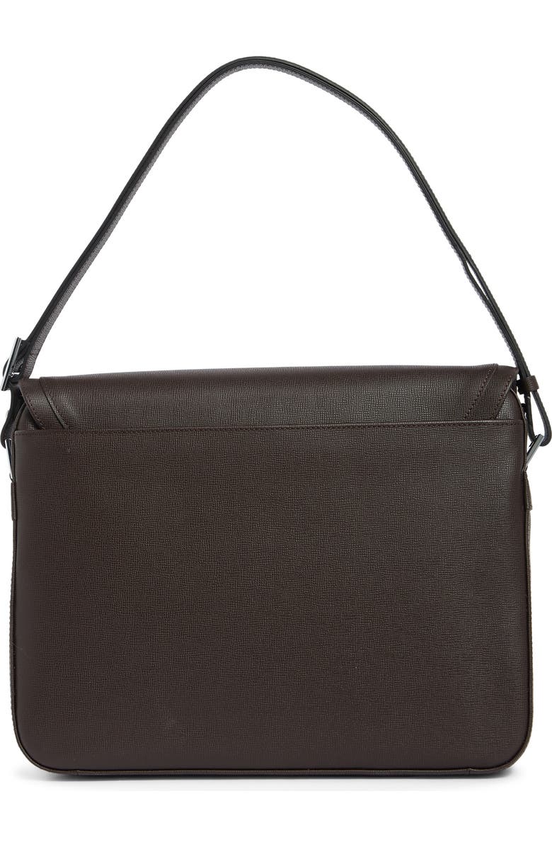 Longchamp Le Foulonné Flap Shoulder Strap Briefcase, Alternate, color, Mocha
