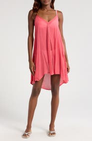 Elan Open Stitch Sleeveless Cover-Up Dress