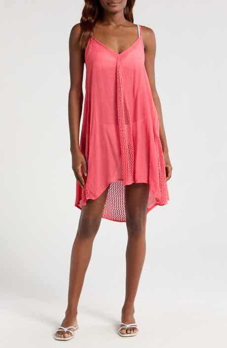 Elan Open Stitch Sleeveless Cover-Up Dress