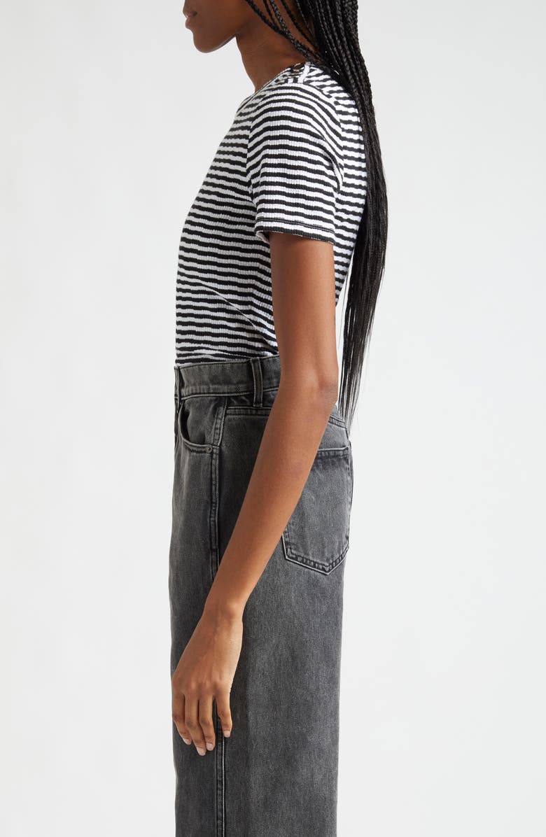 Veronica Beard Draya Stripe Knit T-Shirt, Alternate, color, 