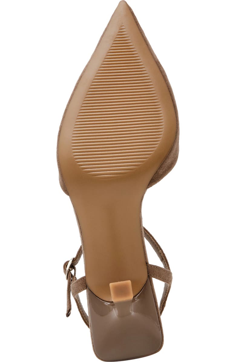 Anne Klein Ibara Ankle Strap Pump, Alternate, color, Truffle