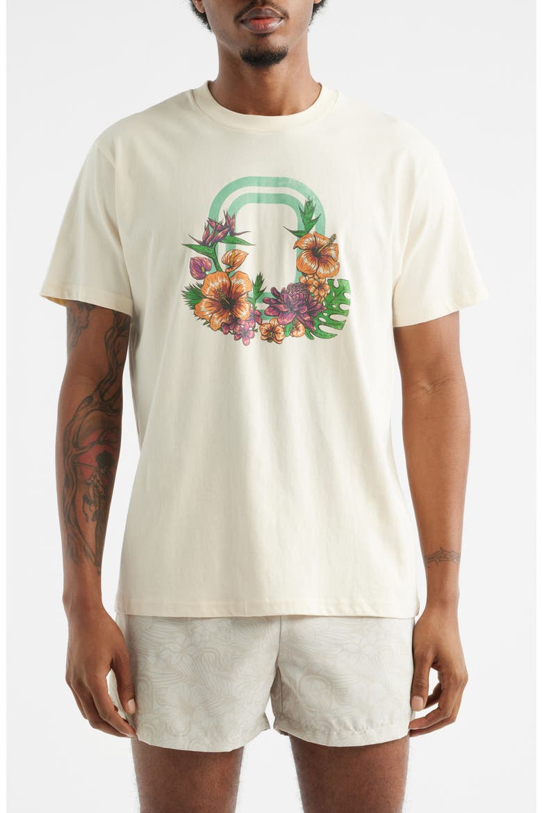 Bloom Cotton Graphic T-Shirt, Main, color, CREAM