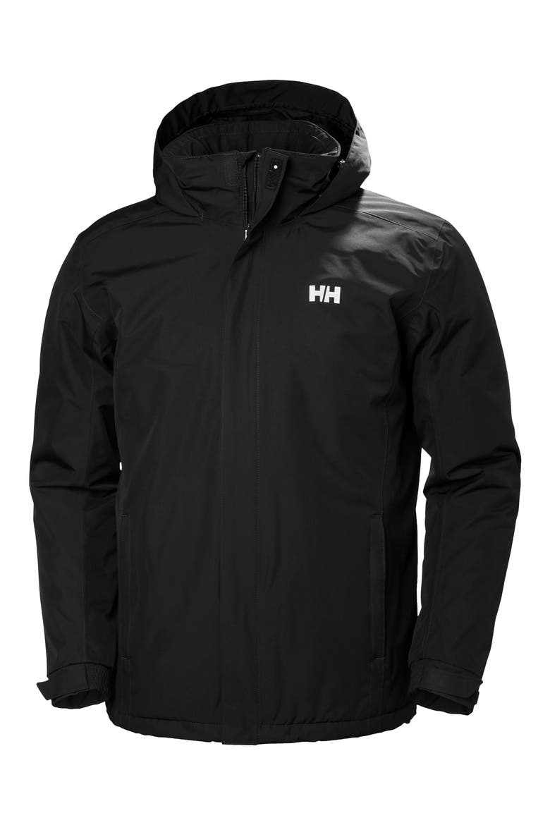 Dubliner Waterproof Insulated Hooded Jacket, Main, color, BLACK