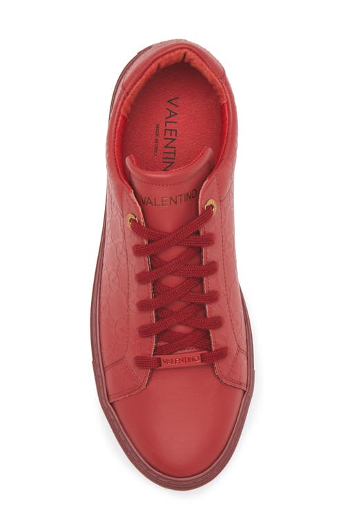 Valentino By Mario Valentino Jimmy Sneaker In Red