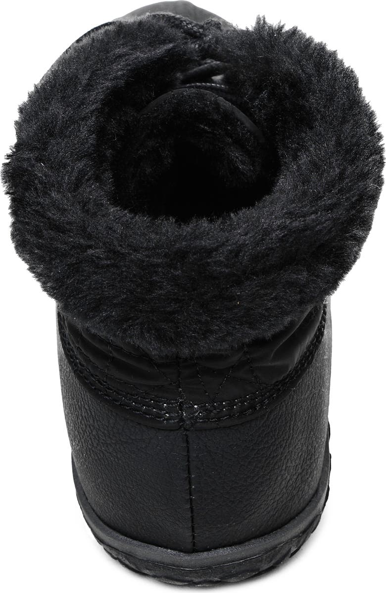 Minnetonka Tega Water Resistant Faux Fur Bootie, Alternate, color,