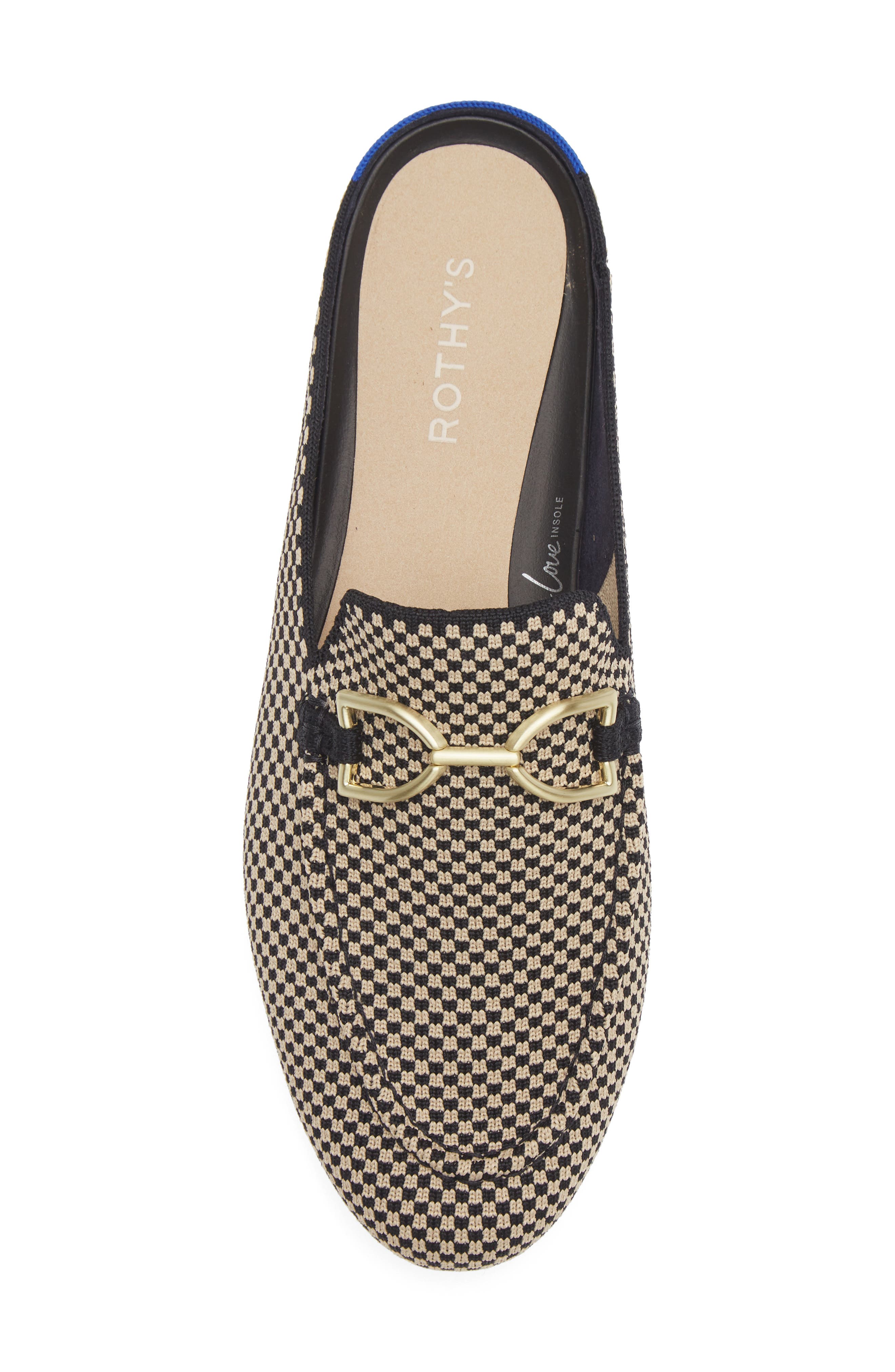 Rothy's Double Bit Bouclé Loafer Mule, Alternate, color, Classic Micro Check