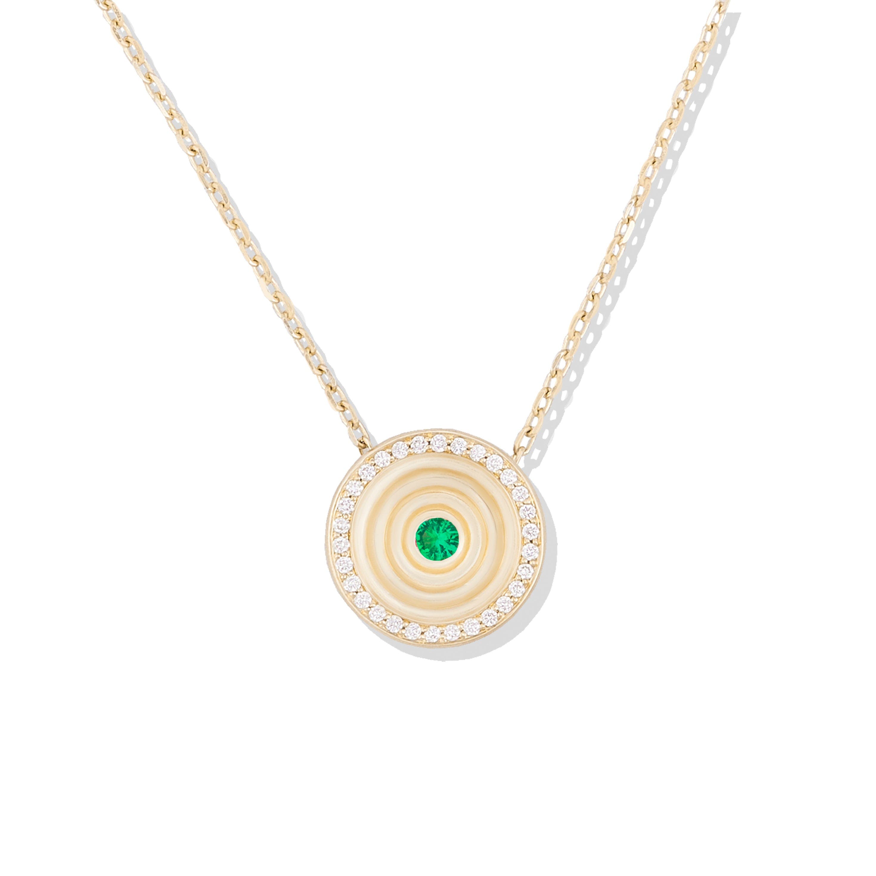 selected Diamond, Tsavorite- Gold