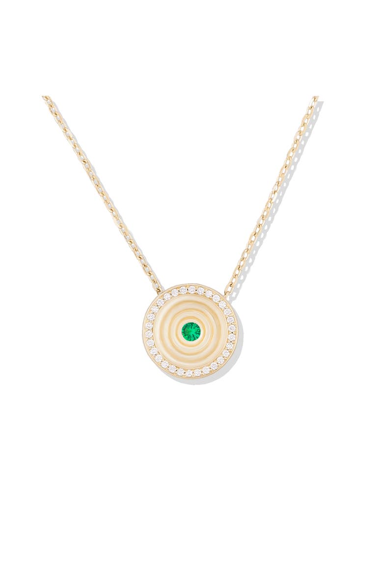 Revel Small Dimensional Pendant, Main, color, Diamond, Tsavorite- Gold