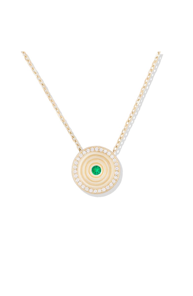 Campbell + Charlotte Revel Small Dimensional Pendant, Main, color, Diamond, Tsavorite- Gold