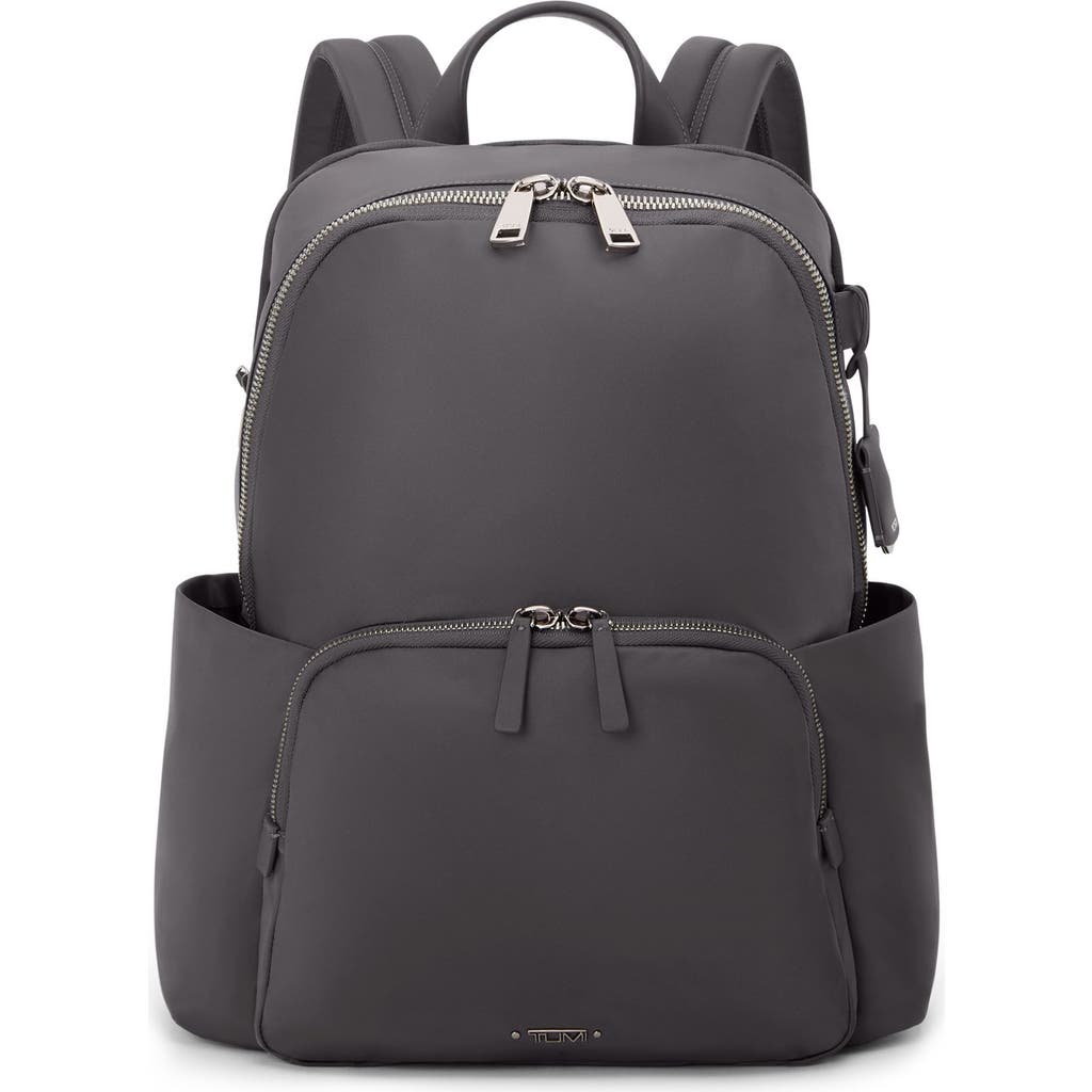 Tumi Rosie Nylon Backpack In Gray