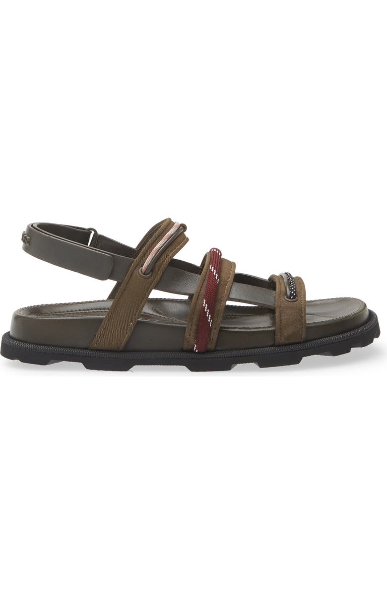 Moncler Vera Isla Sandal, Alternate, color, Brown