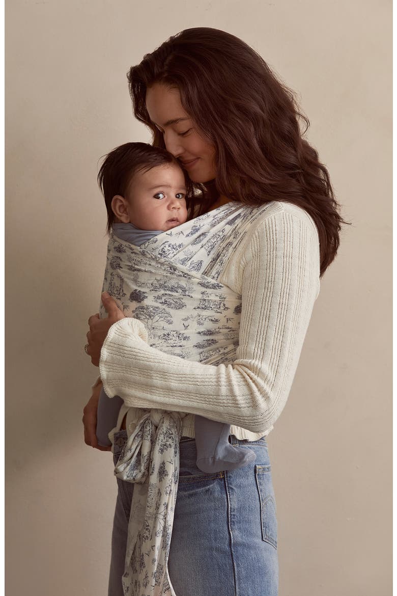 Tencel® Modal Baby Wrap, Alternate, color, BLEU TOILE