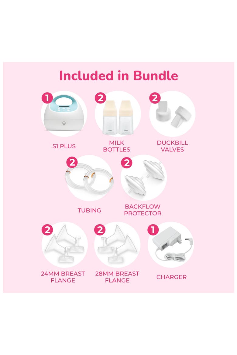S1 Plus Electric Portable Breast Milk Pump, Alternate, color, None