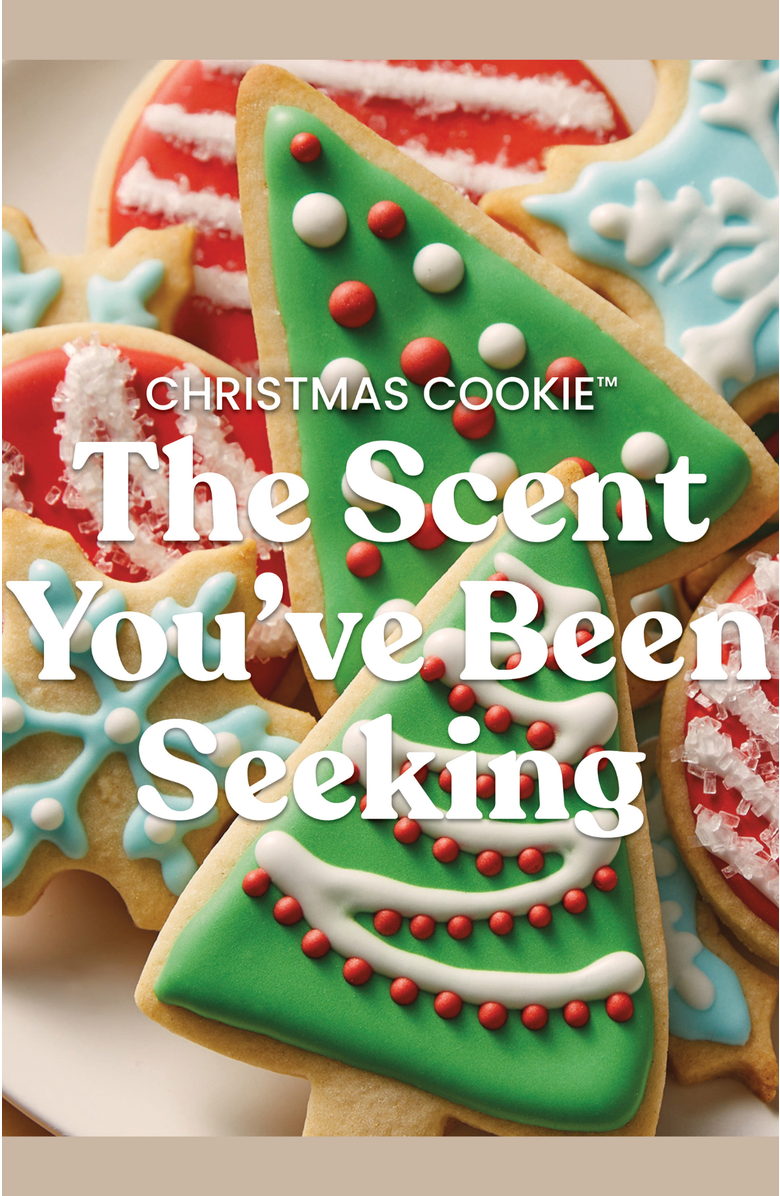 YANKEE CANDLE Christmas Cookie Studio Candle with Essential Oils, Set of 2, Alternate, color, Ivory