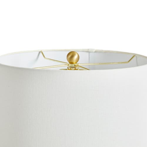 Napa Home & Garden Nadia 100w White Modern Premium Ceramic Lamp W/ Fabric Shade In White