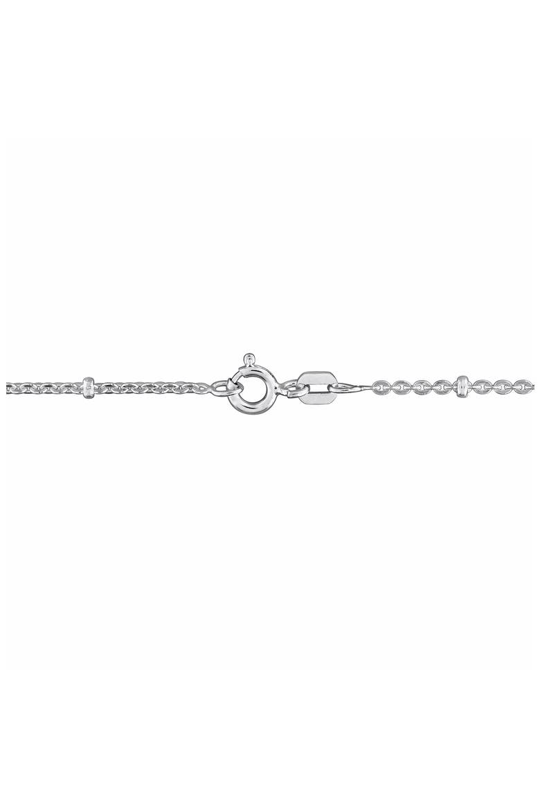 Saturno Bead Station Necklace, 2.1mm, Alternate, color, SILVER