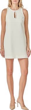 English Factory Textured Sleeveless Minidress